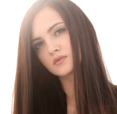 up.Portrait genç bir başarılı kadın kapatmak.