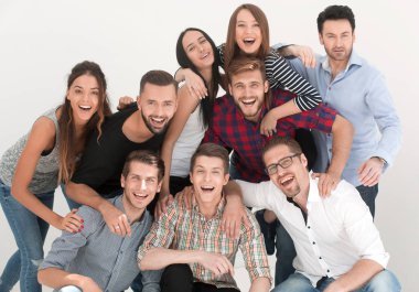 Gelecek vaat eden bir grup neşeli genç.