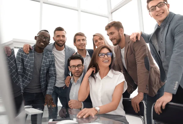 Sluit up.professional business team in een modern kantoor — Stockfoto