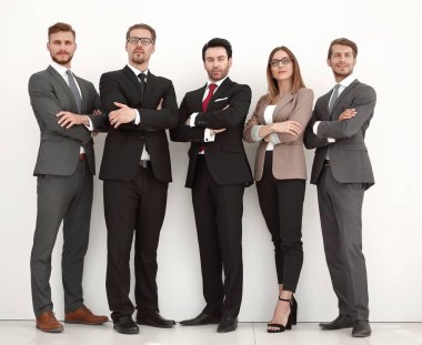 başarılı iş adamları birlikte ayakta tam growth.a grubunda