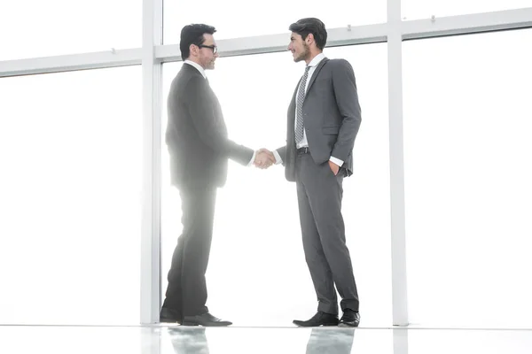Üzleti background.handshake üzleti partnerek . — Stock Fotó