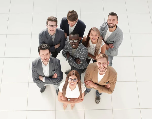 Top view.successful multinational business team — Stock Photo, Image