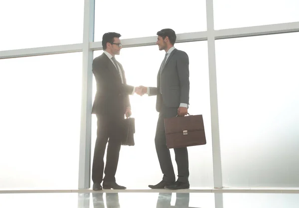 Business background.handshake affärsmän — Stockfoto