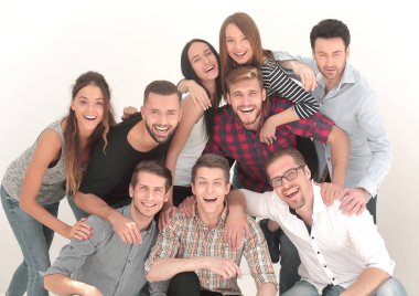 Gelecek vaat eden bir grup neşeli genç.