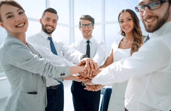 Бізнес команда показує свою єдність — стокове фото