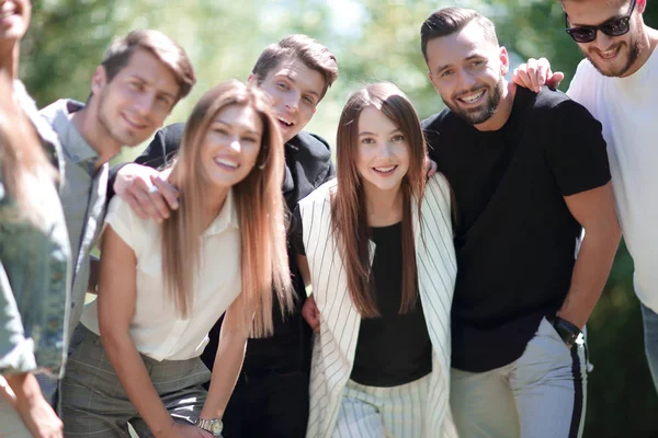 Close up.group of friends — Stock Photo, Image