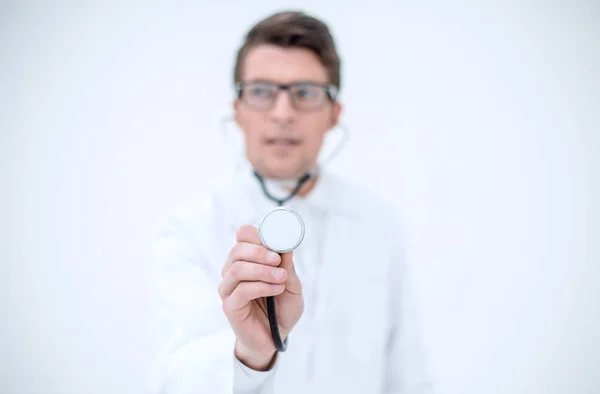 Médecins un thérapeute avec un stéthoscope — Photo