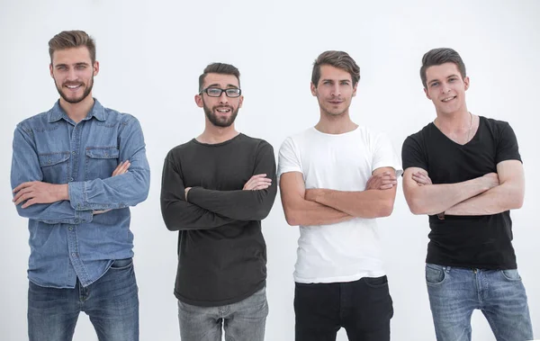 Portret van een groep van moderne jonge mannen — Stockfoto