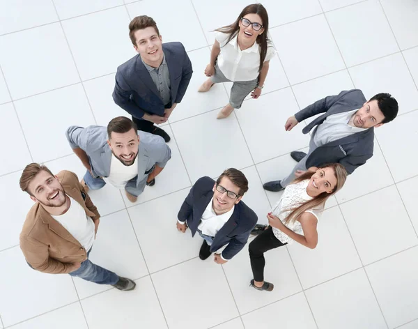 Top view. a group of modern business people — Stock Photo, Image