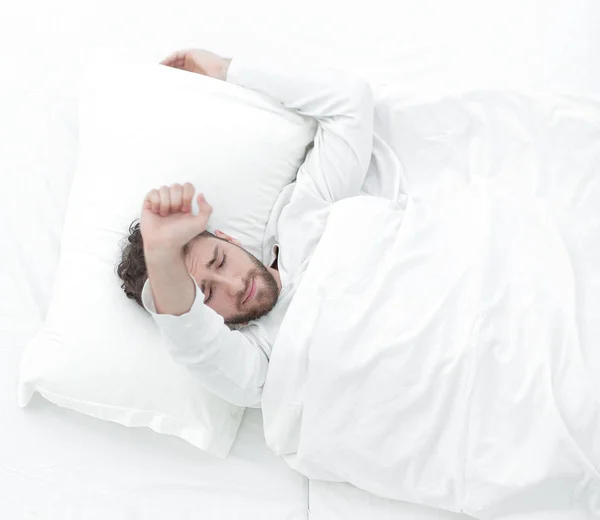 Background image waking up beautiful men. — Stock Photo, Image