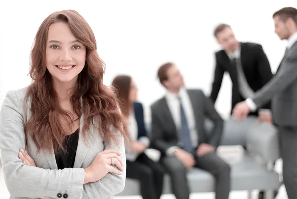 Retrato exitoso de mujer de negocios — Foto de Stock