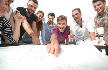 takım yeni fikirleri tartışmak Mimarlar
