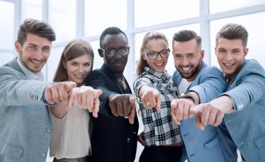 beyaz bitti izole kamera - işaret mutlu iş grubu