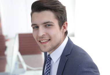 closeup.a başarılı genç adam