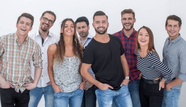 Grup birlikte yaratıcı gençlik duran