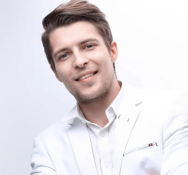 Closeup.confident joven hombre de negocios — Foto de Stock