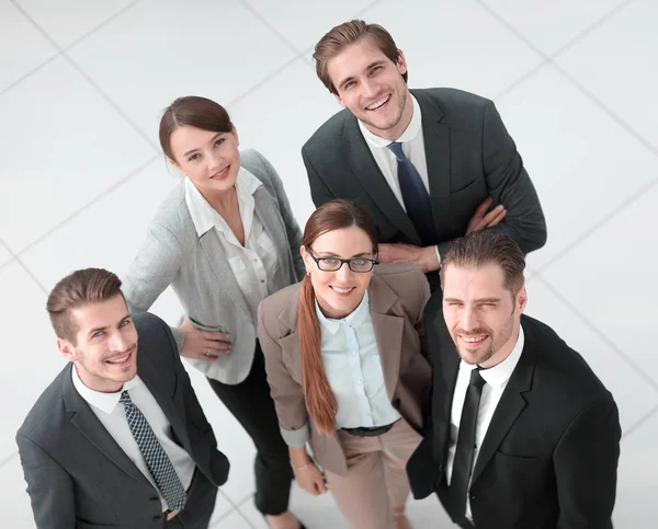 Top view.a grupp framgångsrika affärsmän — Stockfoto