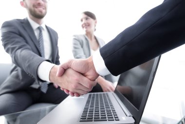 portre. Kendine güvenen karşılıklı iş arkadaşları