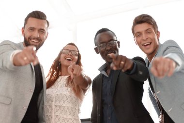 başarılı iş takım seni işaret ediyor
