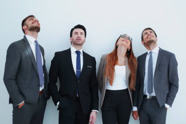 Grup bir kopya alanı ararken iş adamları