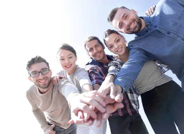 Kreatives Team, die Hände in den Schoß gelegt — Stockfoto