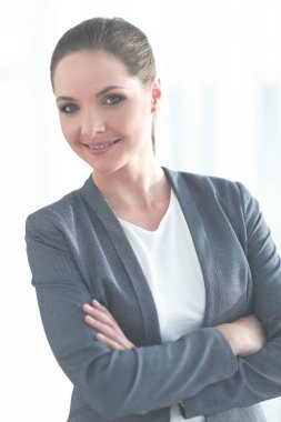 Modern iş kadın portresi