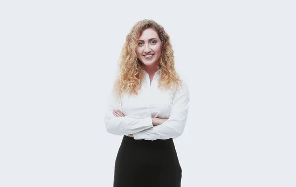 In volle groei. een jonge vrouw assistent — Stockfoto