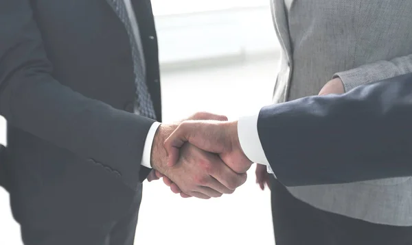 Closeup.handshake de pessoas de negócios — Fotografia de Stock