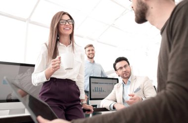 başarılı iş takım görüşmeler sırasında bir ara.