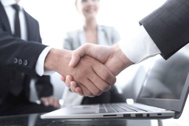 closeup.Handshake mali ortakları ben