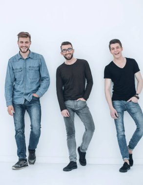 mutlu grup için kamera gülen adam