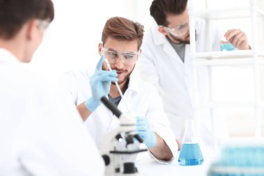 arka plan resim bilim ekibi laboratuarda