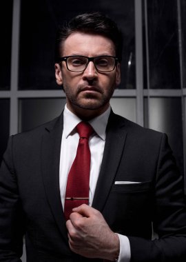 başarılı bir iş adamı up.Portrait kapatın