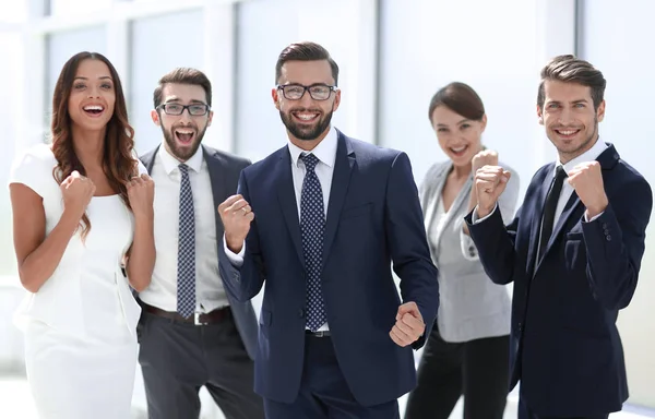 Portrait of a happy business team — Stock Photo, Image