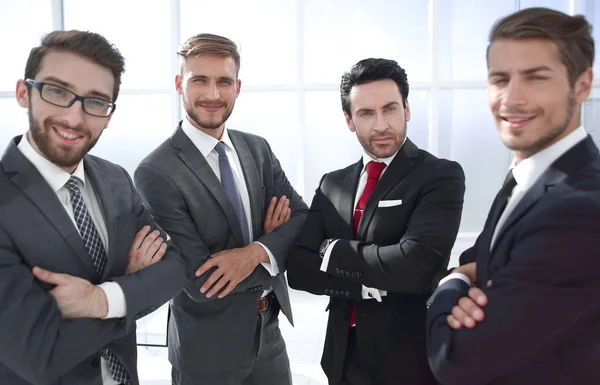 Close up.a group of successful business people — Stock Photo, Image