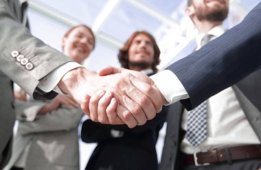 hoş geldiniz ve karşılıklı iş adamları