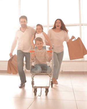 mutlu aile kopya alanı ile shop.photo için acele