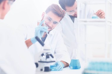 arka plan resim bilim ekibi laboratuarda