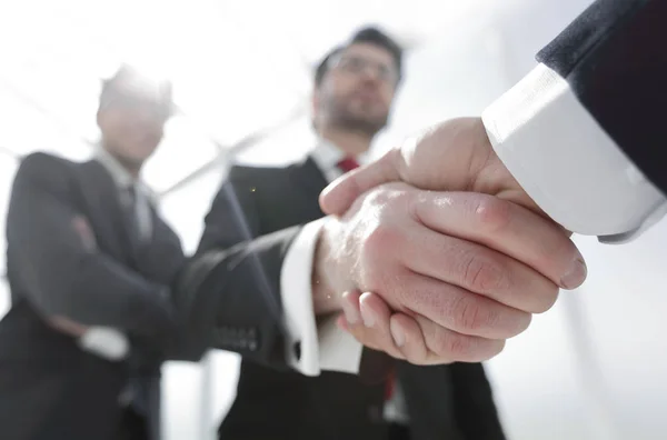 ビジネスの背景。ビジネスの握手 — ストック写真