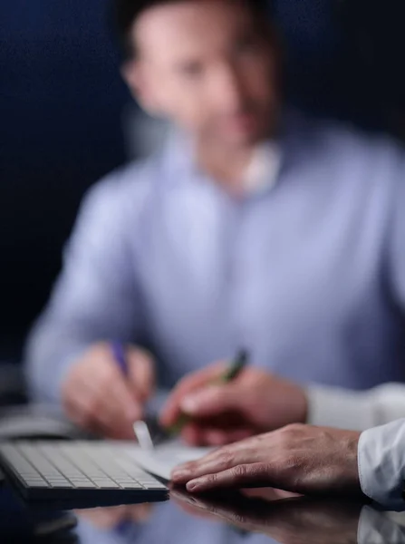 Obrázek Pozadí Dvou Podnikatelů Pozadí Workplace Business — Stock fotografie