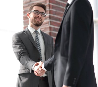 closeup.Handshake Mali ortaklar