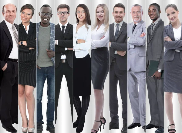 In full growth. modern successful business people. — Stock Photo, Image