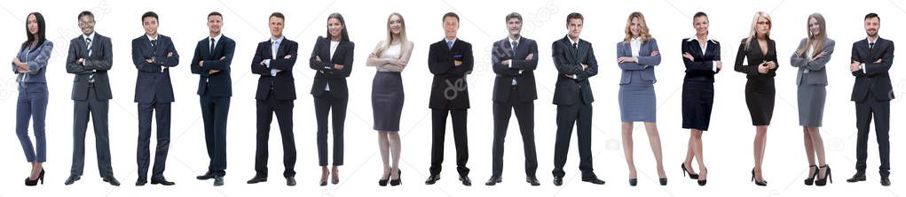 Young attractive business people - the elite business team