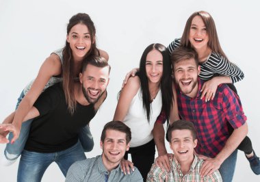 Gelecek vaat eden bir grup neşeli genç.