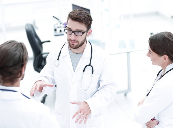 Group of doctors talking