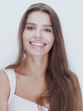 güzel genç kadın closeup.Portrait