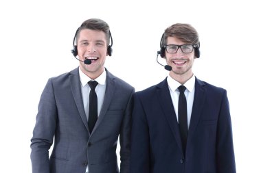 Dört gözle telefon operatörleri.