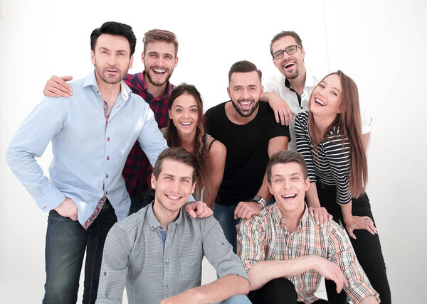 group portrait of creative business team