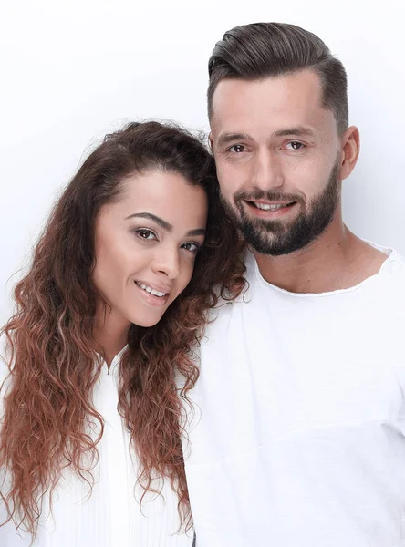 Retrato de um jovem casal — Fotografia de Stock