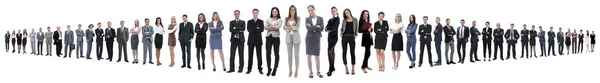 Leider en professioneel business team staan samen. — Stockfoto